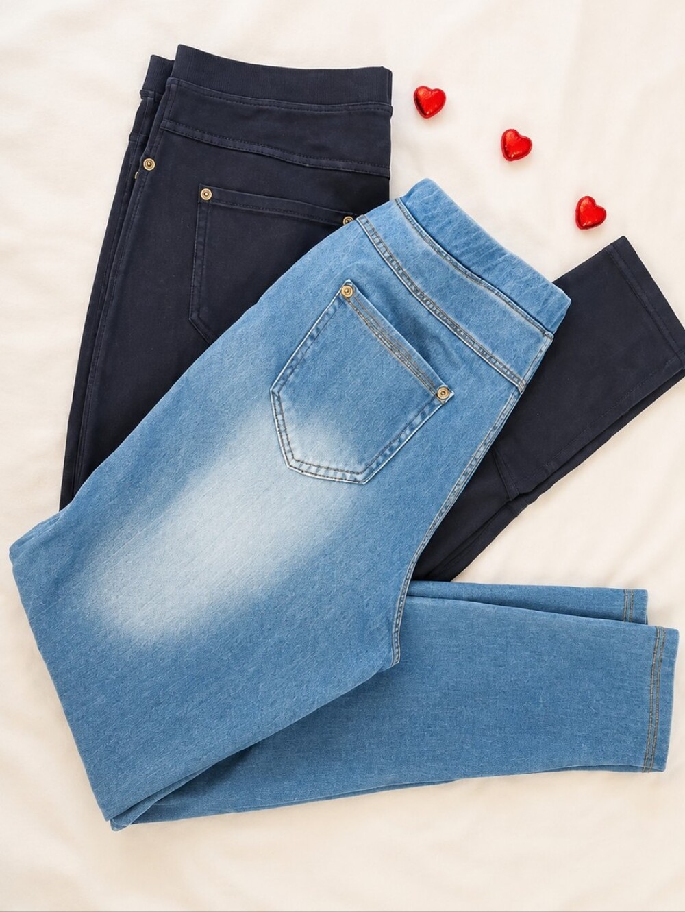 NEW Arise Set Of Women’s Stretch Pull-On Skinny Jeans Bundle Blue Navy Size L/XL